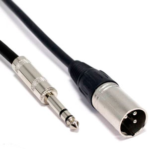 trs male to xlr male cable