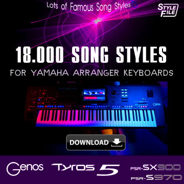 1640 TOP NOUVEAUX STYLES WORLD MUSIC POUR YAMAHA TYROS 4 PSR-S S975 S970 OTS 